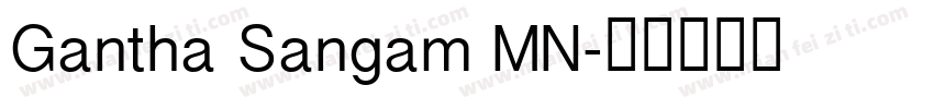Gantha Sangam MN字体转换